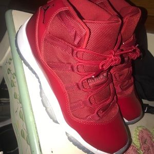 Red jordan 11s